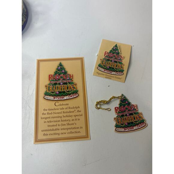 Jim Shore Rudolph the Red Nosed Reindeer "Figurine Ornament Holder" #4009806 NIB - Picture 6 of 8